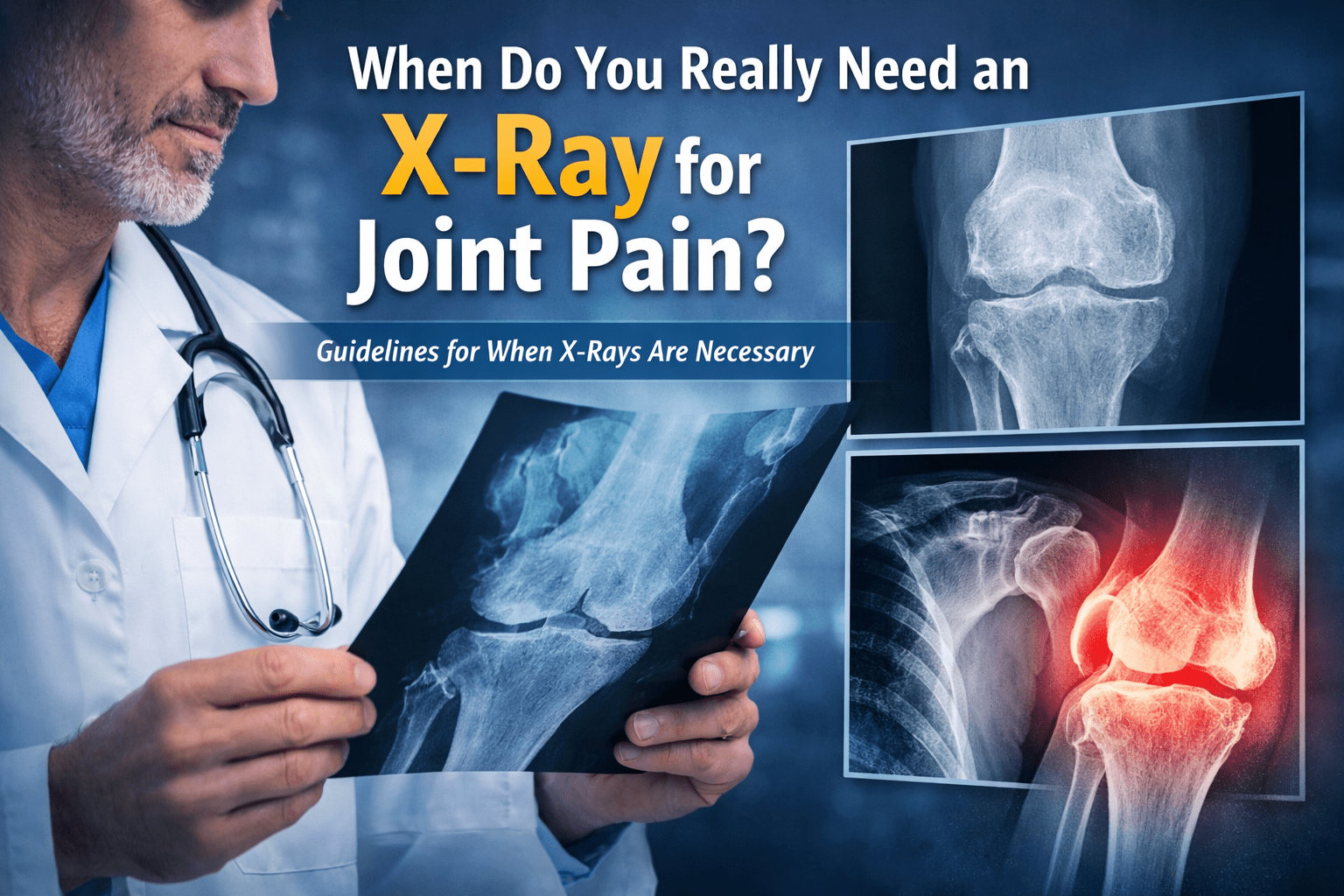 When Do You Need an X-Ray for Joint Pain? | Orthopaedic Guide
