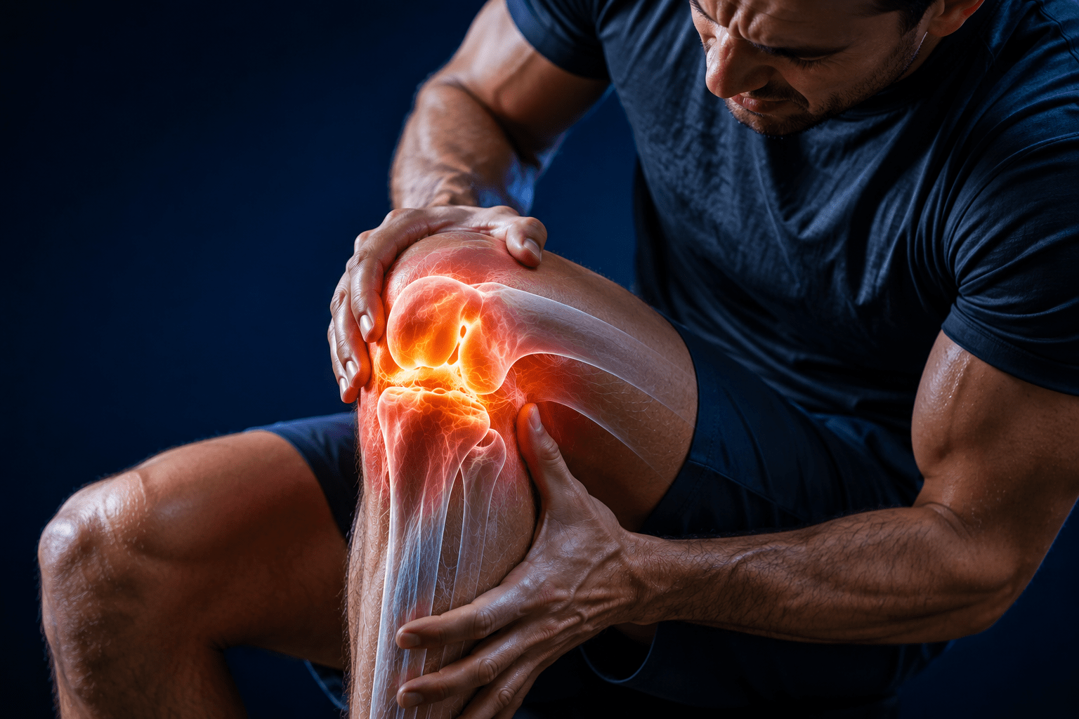 Medical 3D illustration comparing total vs partial knee replacement arthritis by Dr Pulak Vatsya StepUp Joints Lajpat Nagar