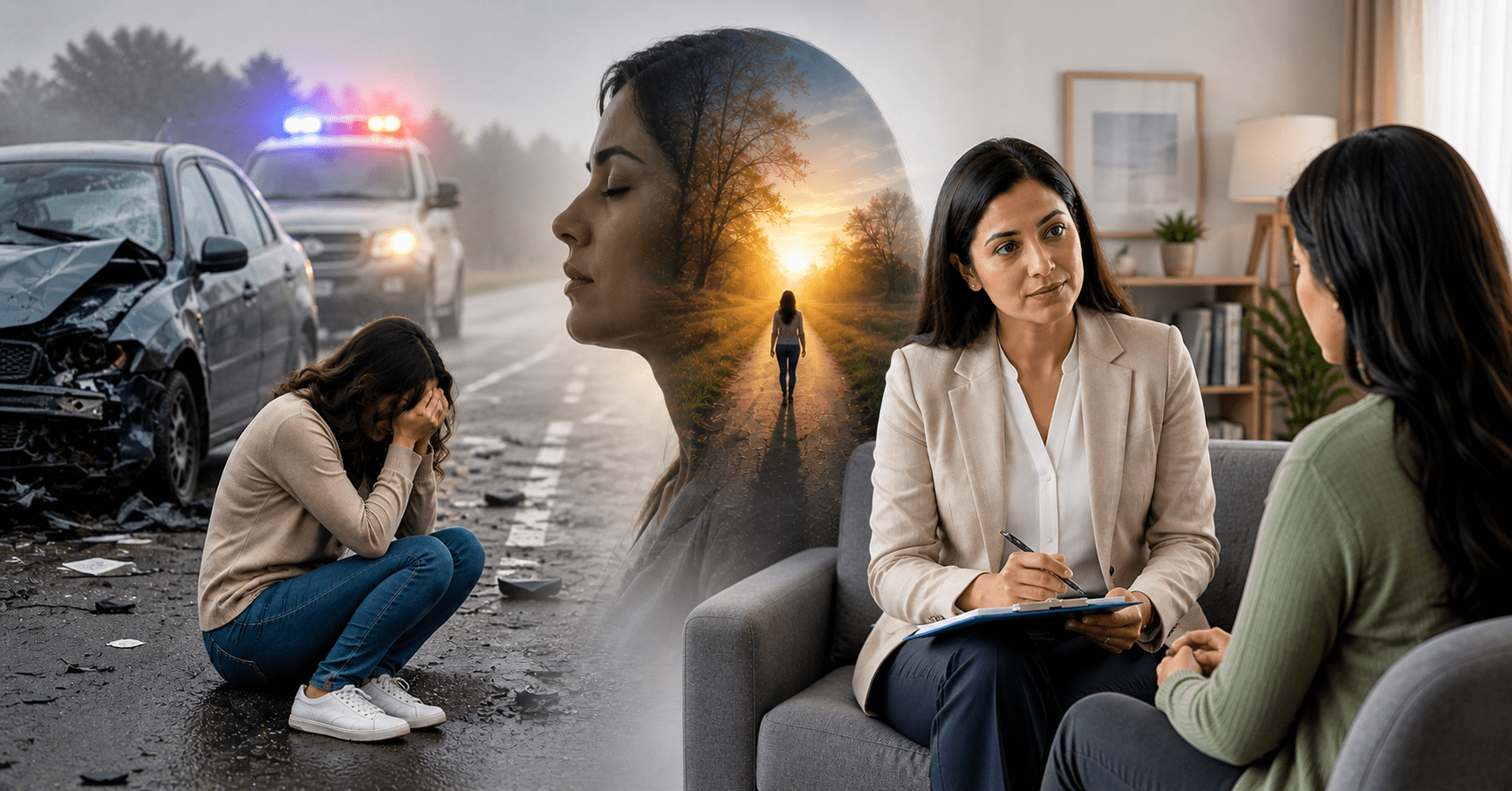 PTSD and trauma recovery counseling after a road accident